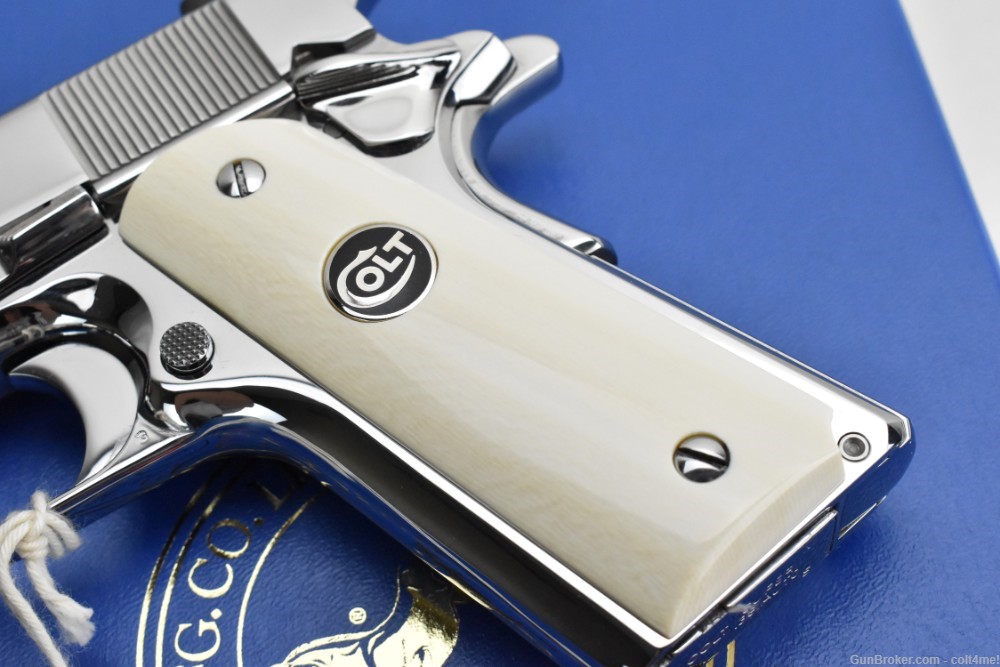 RARE Colt Custom Govt 1911 .38 Super w/ Genuine Ivory Grips - BRAND NEW  -img-6