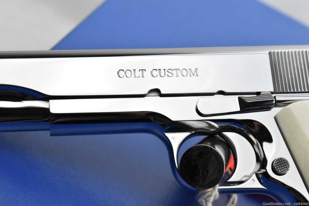 RARE Colt Custom Govt 1911 .38 Super w/ Genuine Ivory Grips - BRAND NEW  -img-2