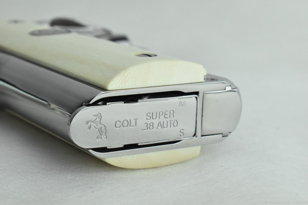 RARE Colt Custom Govt 1911 .38 Super w/ Genuine Ivory Grips - BRAND NEW  -img-7