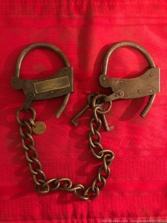 1930’s Alcatraz Handcuffs (WW2 German, US, Japanese, Russian, Civil War)-img-0