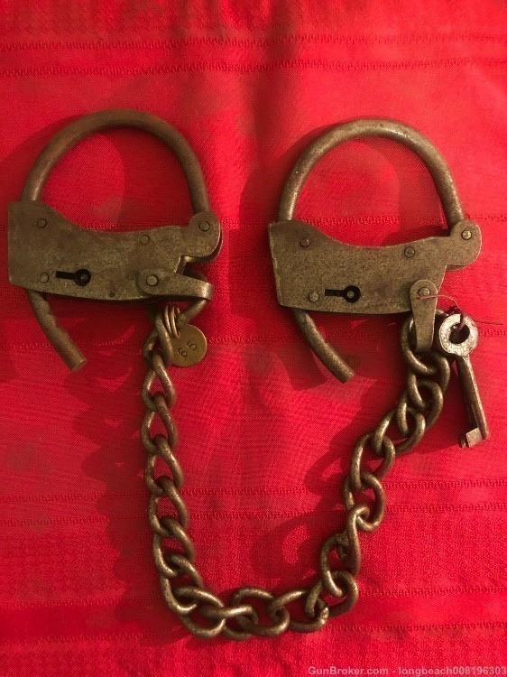 1930’s Alcatraz Handcuffs (WW2 German, US, Japanese, Russian, Civil War)-img-3