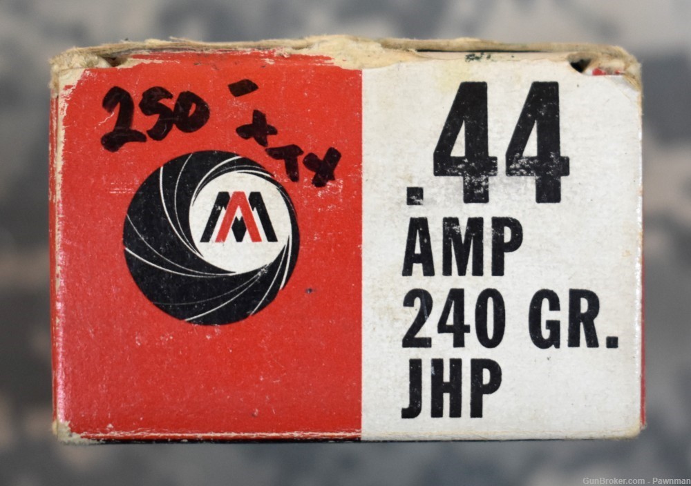 Factory Auto Mag ammunition in 44 AMP - 50 round box of 240gr JHP-img-4