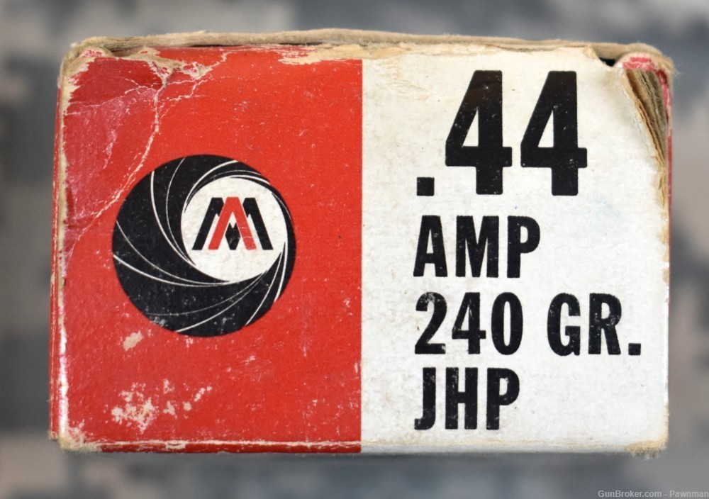 Factory Auto Mag ammunition in 44 AMP - 50 round box of 240gr JHP-img-5
