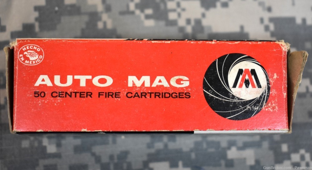 Factory Auto Mag ammunition in 44 AMP - 50 round box of 240gr JHP-img-3