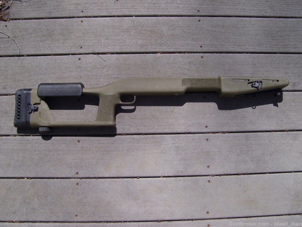 Choate Remington 700 Left Hand Long Action Sniper Stock OD Green ADL-img-1