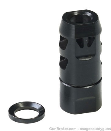 CMMG ZEROED Muzzle Brake 9mm - 1/2-28-img-1