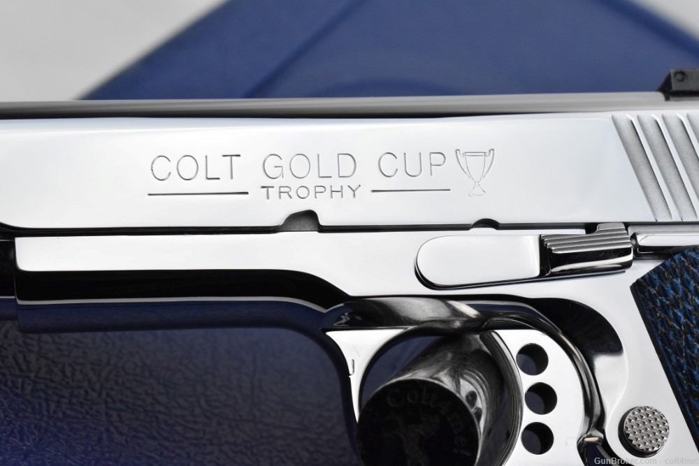 BRIGHT STAINLES Colt Gold Cup Lite Natl Match .45 Series 70 STS O5070GCL -img-2