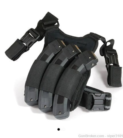 Adaptive Tactical Tripple Mag Drop Leg Storage Pouch For Ruger 10/22 Mags-img-0