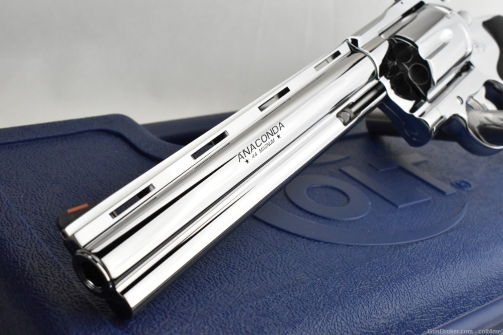 BRIGHT STAINLESS POLISHED Colt Anaconda .44 mag SP8RTS - BRAND NEW -img-7