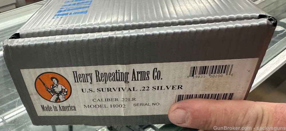 Used Henry AR7 survival H002 22 long rifle silver very nice-img-11