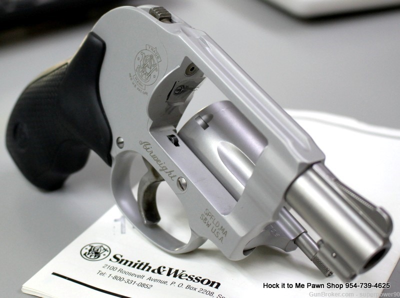 Smith & Wesson 638-3 Airweight 38 Spl.+ P 5 Shot 1.88" Revolver-img-7