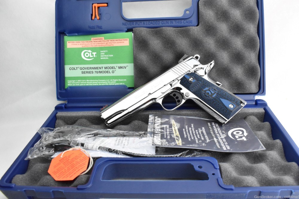 BRIGHT STAINLESS Colt Competition GOVT 1911 Model O1070CCS - BRAND NEW .45 -img-17