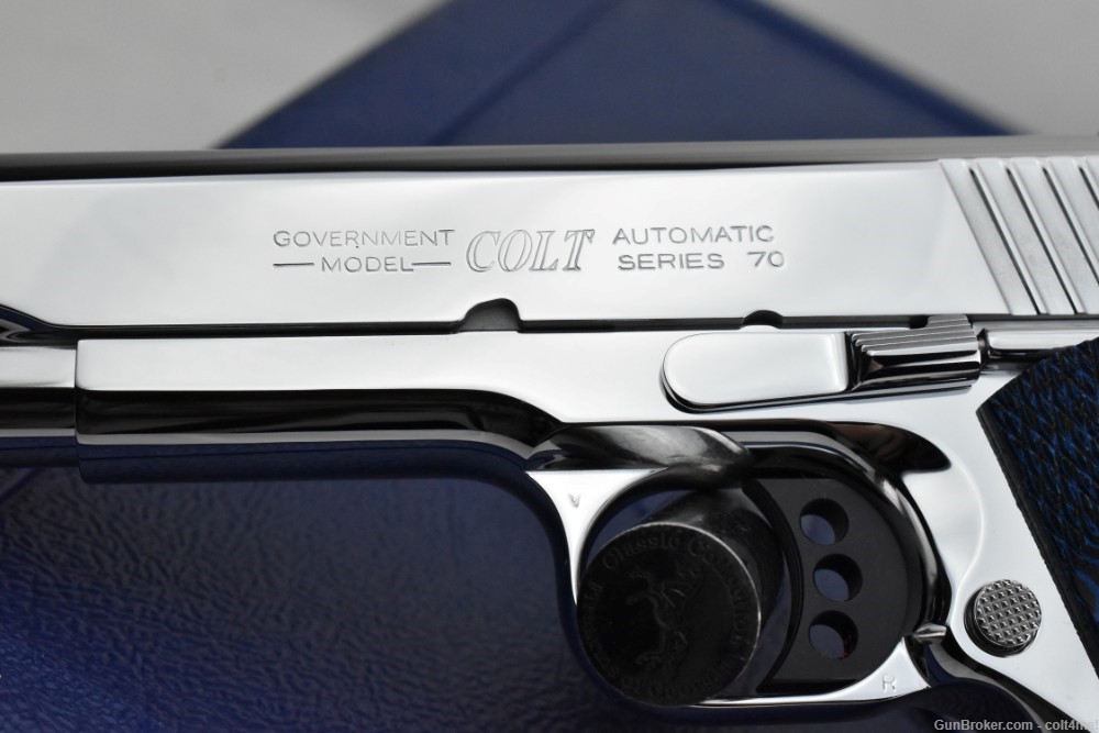 BRIGHT STAINLESS Colt Competition GOVT 1911 Model O1070CCS - BRAND NEW .45 -img-2