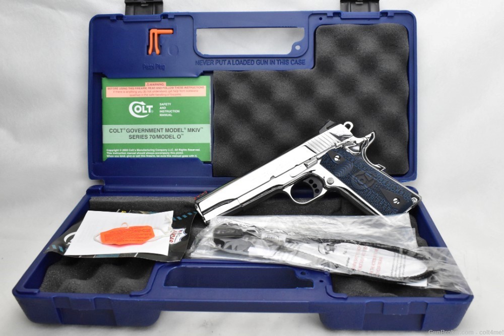 BRIGHT STAINLESS Colt Competition 9mm Model O1072CCS - NEW 1911-img-19