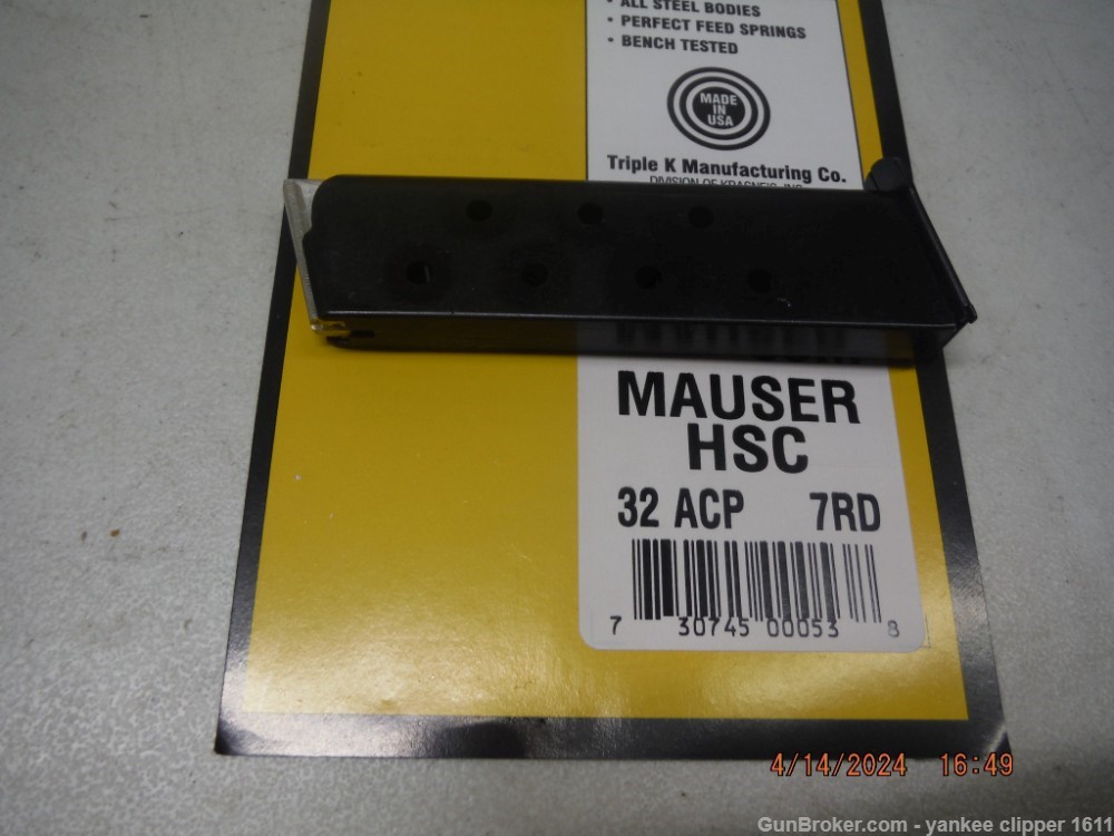 Mauser HSC 32 Magazine 7Rd New Mauser Magazine-img-0