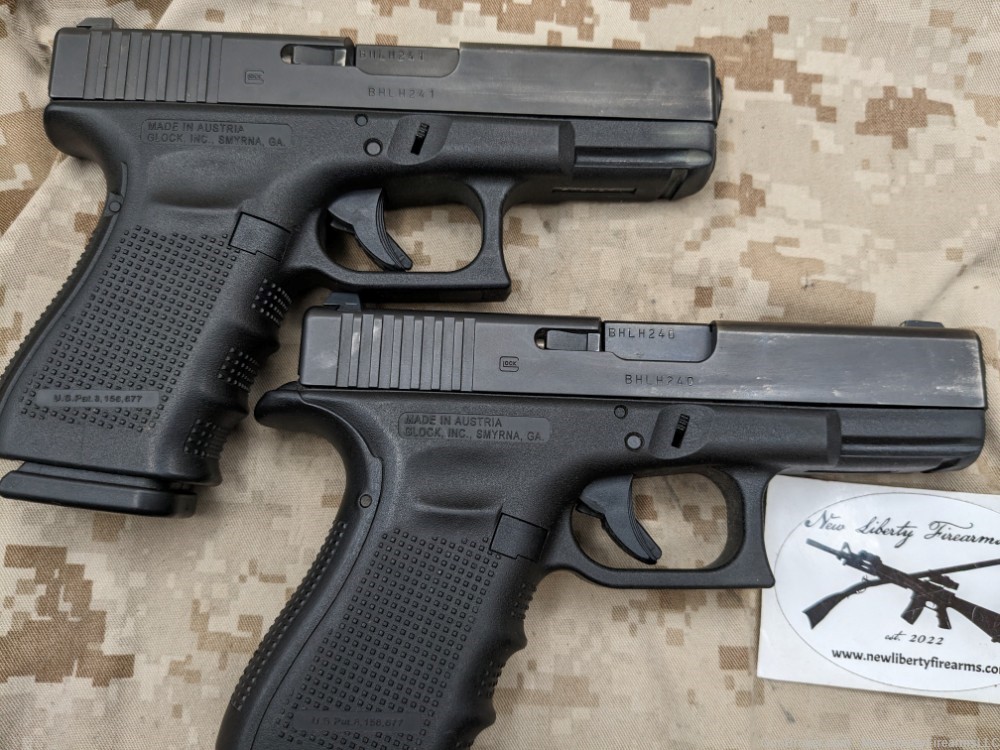 Glock 23 Gen 4 Pistol .40 S&W Police Trade In G23 Consecutive Pair-img-4