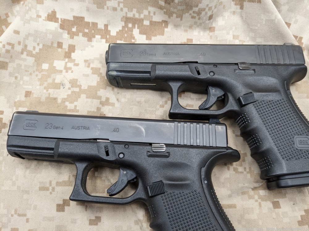 Glock 23 Gen 4 Pistol .40 S&W Police Trade In G23 Consecutive Pair-img-7