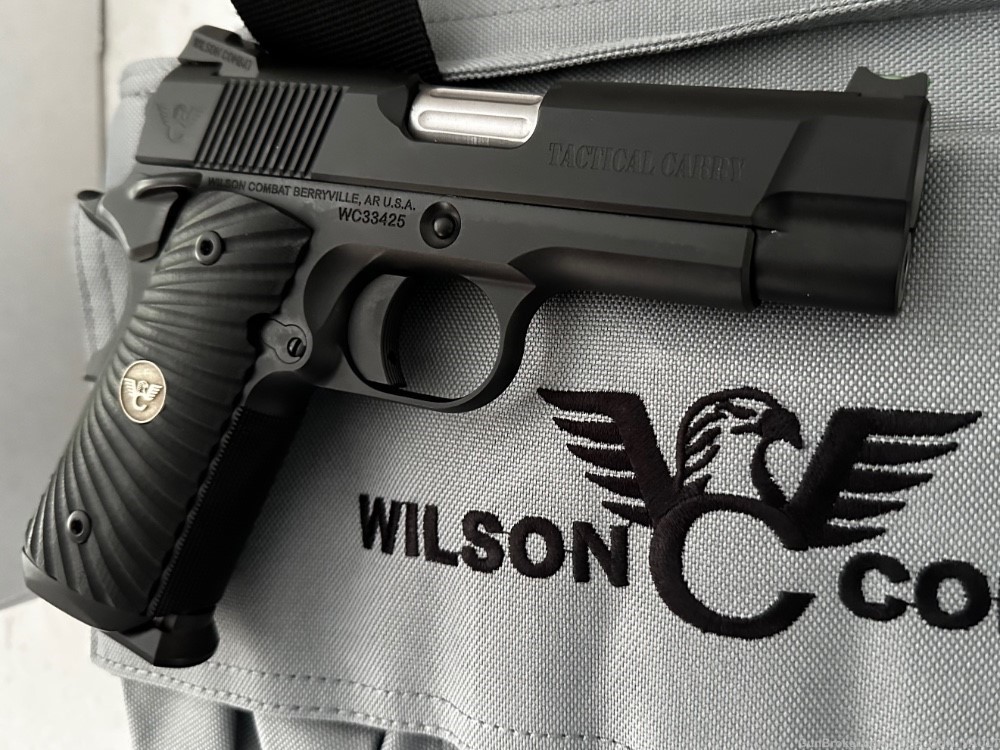 Wilson Combat Tactical Carry Commander Frame 1911 Pistol 45acp Ambi Safety-img-1