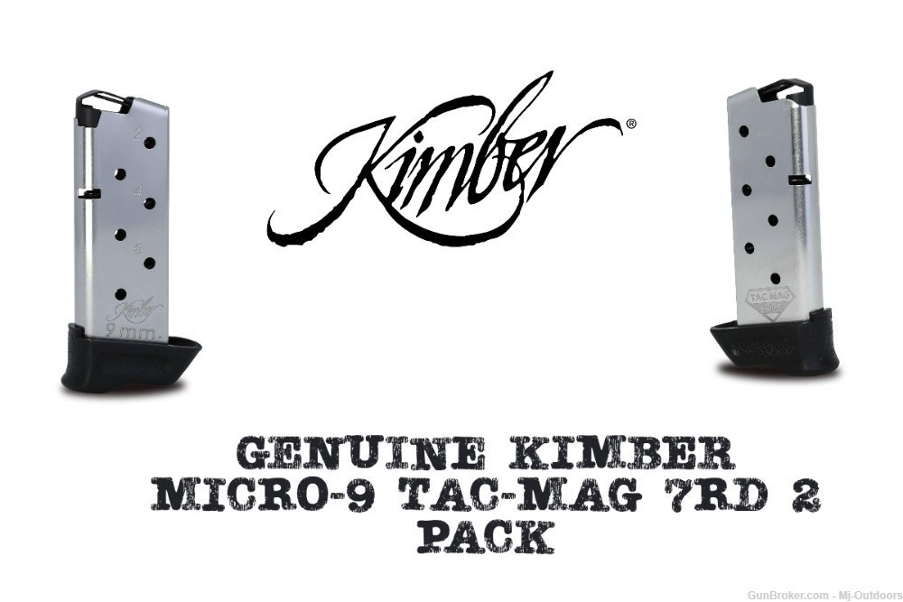 Kimber Micro 9 TacMag Handgun Magazine 9mm 7rd 2 Pack-img-0