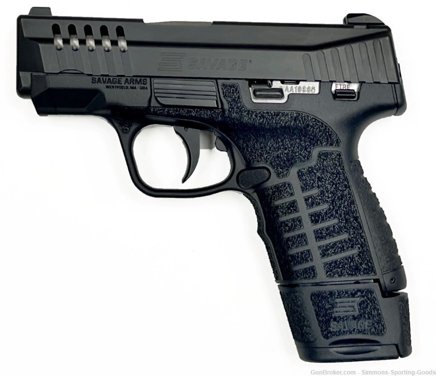 Savage Stance MC9MS (67034) 3.2" 9mm 10Rd/7Rd Semi Auto Pistol - Black-img-0