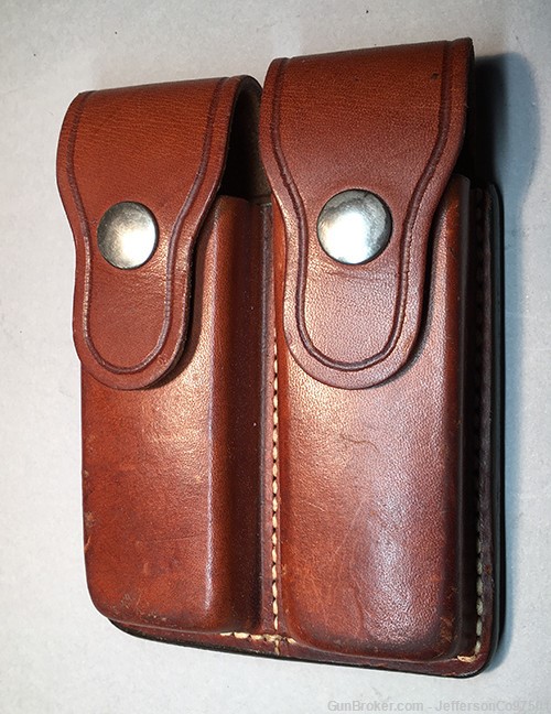 Bianchi Model #20-C Genuine Leather .45 ACP dual magazine holster-img-0