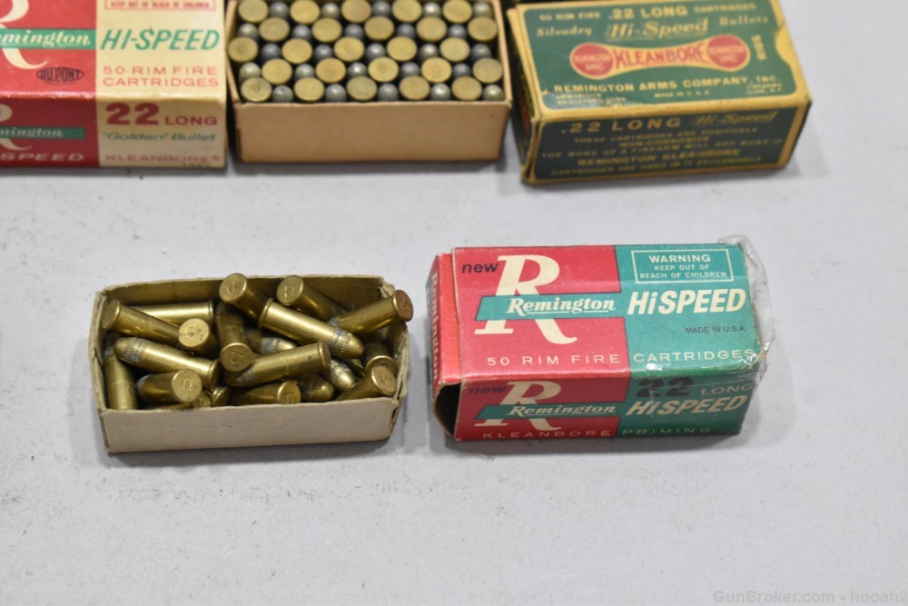 14 Boxes 643 Rds Vintage Remington 22 L LONG Rimfire Ammunition -img-8