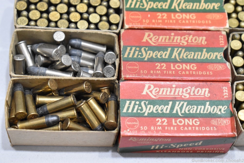 14 Boxes 643 Rds Vintage Remington 22 L LONG Rimfire Ammunition -img-2
