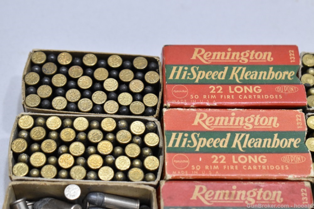 14 Boxes 643 Rds Vintage Remington 22 L LONG Rimfire Ammunition -img-1