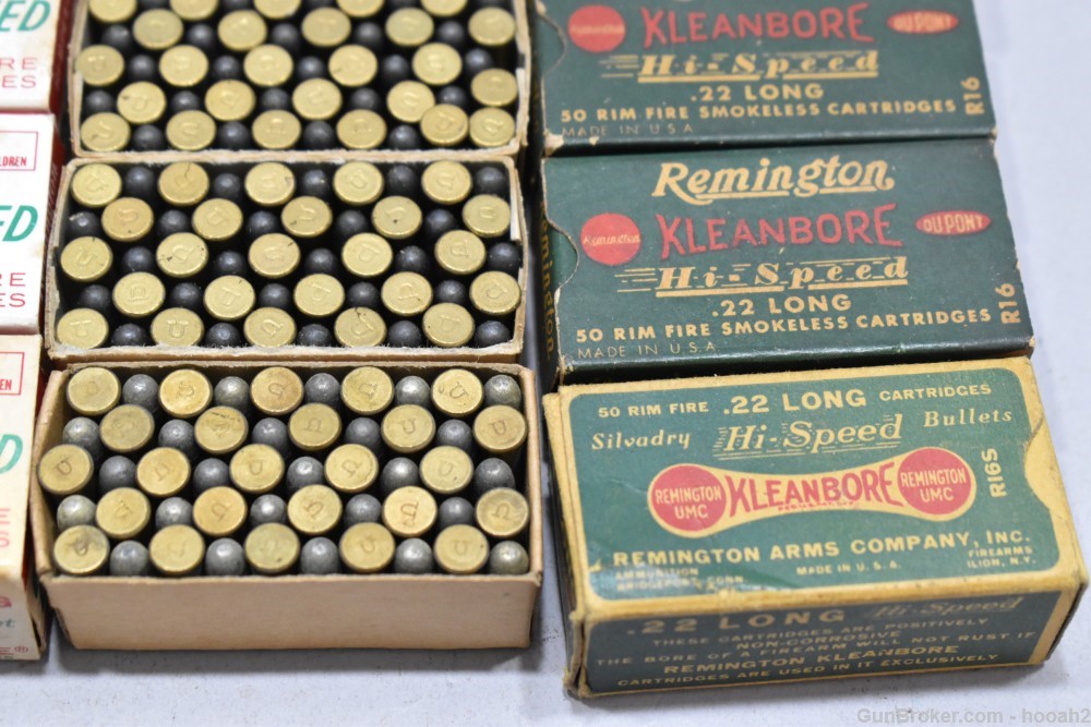 14 Boxes 643 Rds Vintage Remington 22 L LONG Rimfire Ammunition -img-6