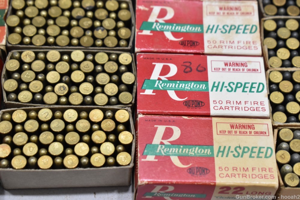 14 Boxes 643 Rds Vintage Remington 22 L LONG Rimfire Ammunition -img-4