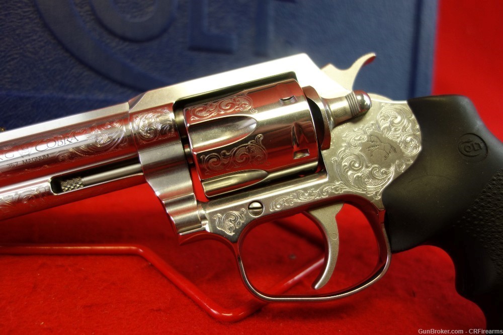 ENGRAVED COLT KING COBRA 357MAG SS 3" 357 Magnum | 38 Special-img-3