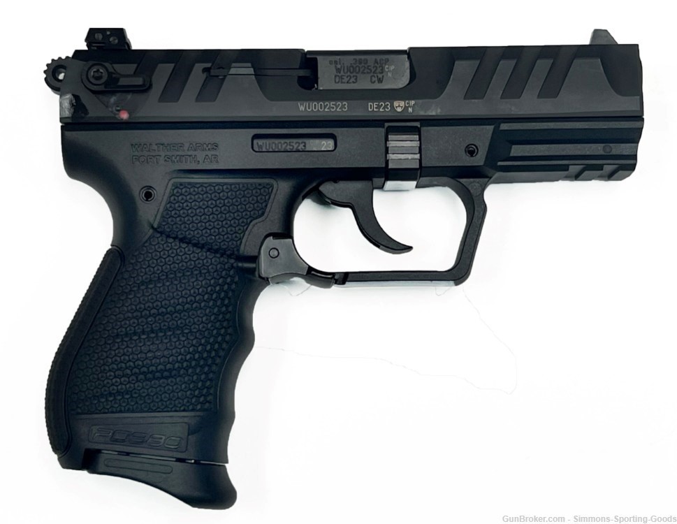 Walther PD380 (505.05.08) 3.7" 380ACP 9Rd Semi Auto Pistol - Black-img-1