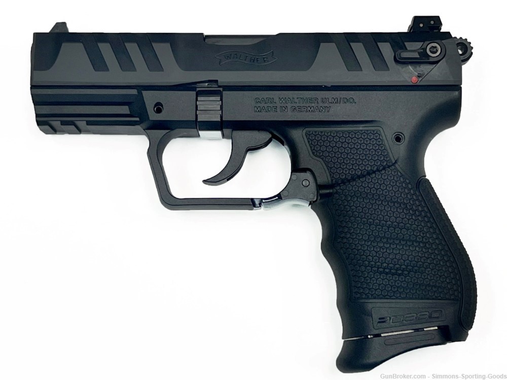 Walther PD380 (505.05.08) 3.7" 380ACP 9Rd Semi Auto Pistol - Black-img-0