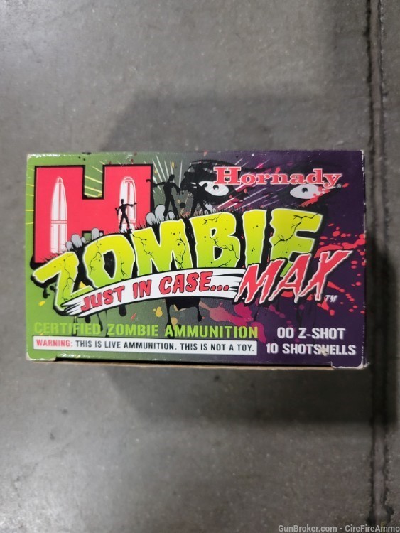 Zombie max hornady 12 gauge 00 Z-shot buckshot 10 shotshells no cc fees-img-1