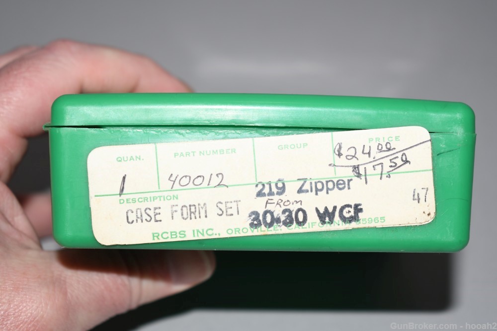 Excellent Uncommon RCBS 219 Zipper From 30-30 Win Case Forming Die Set-img-1