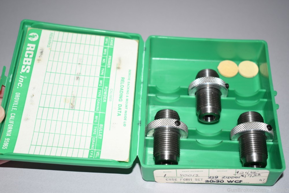 Excellent Uncommon RCBS 219 Zipper From 30-30 Win Case Forming Die Set-img-2
