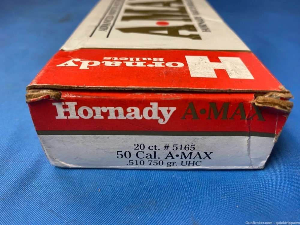 AMAX HORNADY MATCH BULLETS 50 CAL. 750 GR. -img-1