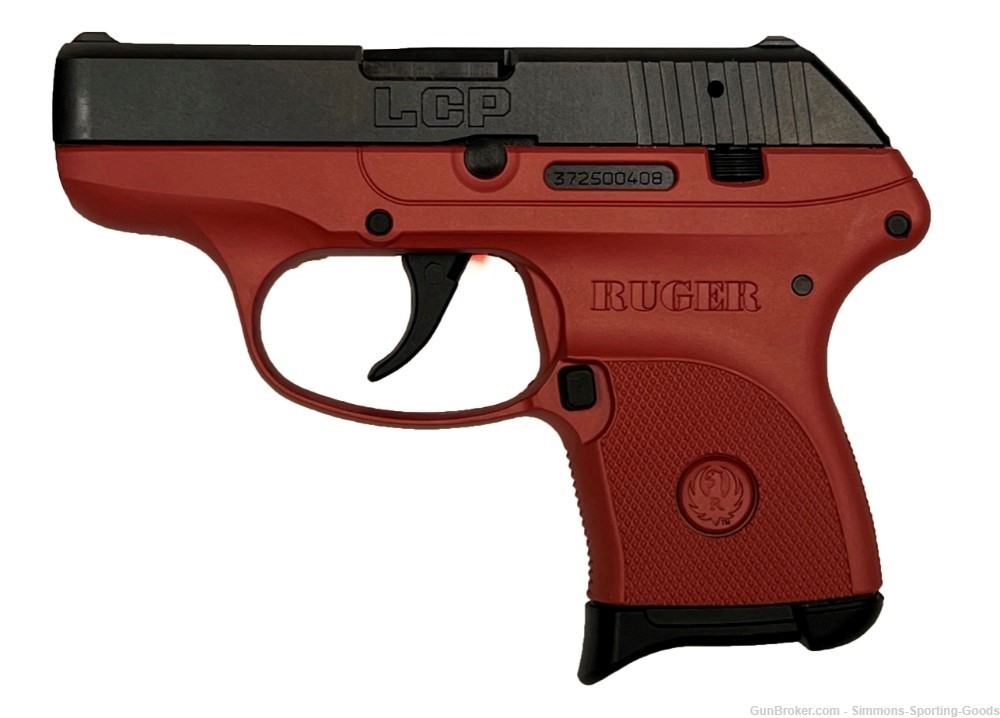 Ruger LCP (03771) 2.75" 380acp 6Rd Semi Auto Pistol - Red-img-0