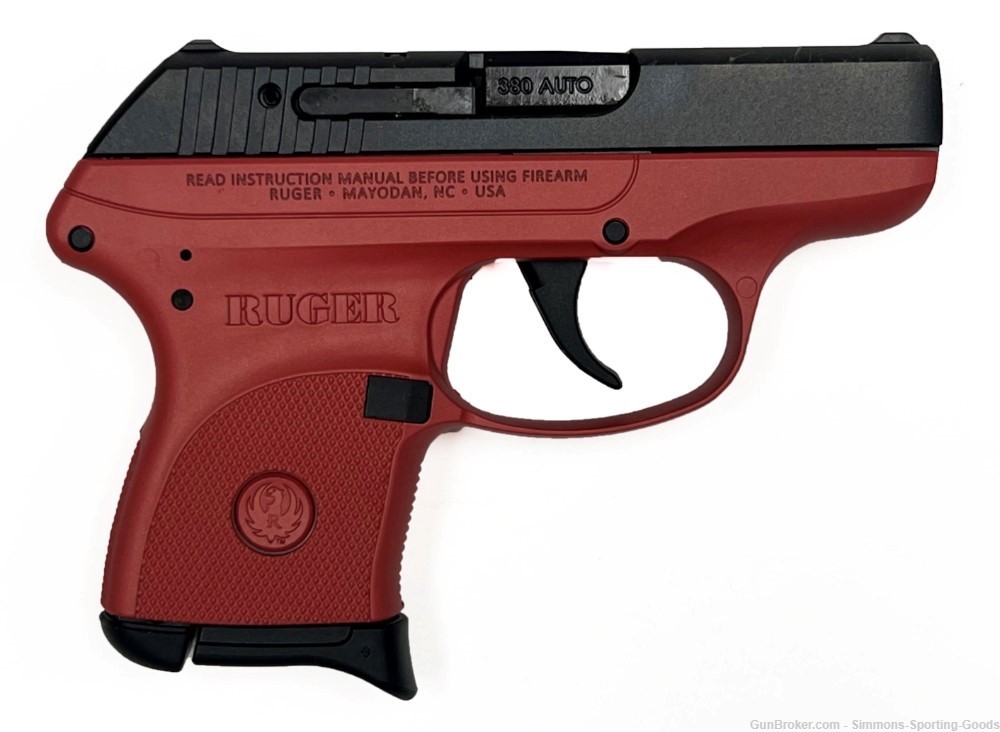 Ruger LCP (03771) 2.75" 380acp 6Rd Semi Auto Pistol - Red-img-1