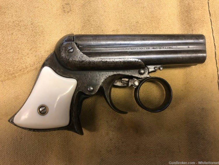 Remington-Elliot Ring Trigger 32RF Rimfire Derringer Pepperbox 4-shot-img-1