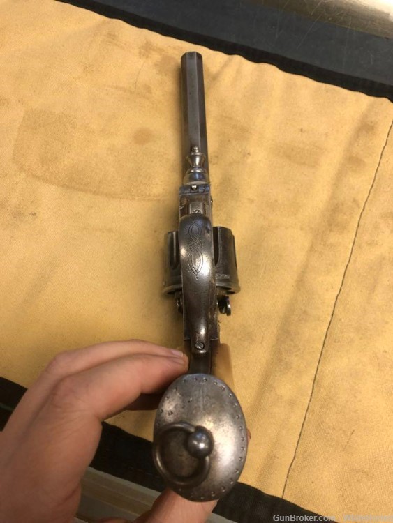 Belgian Pryse Brevette Revolver Bone Grips BEAUTIFUL + TIGHT .450 Adams-img-4