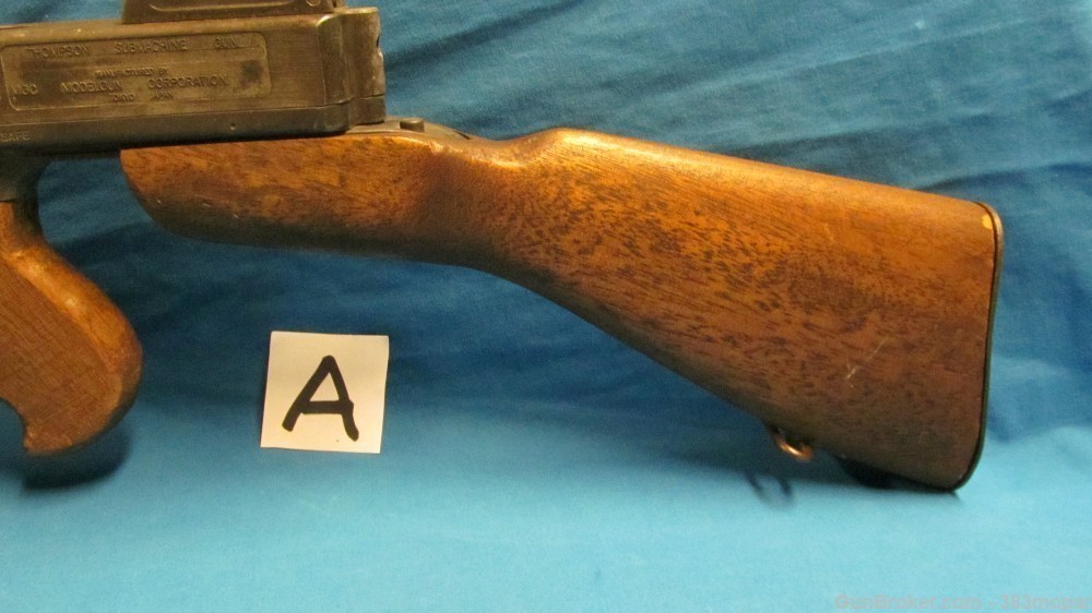 (A) MGC 1921 Thompson SMG Modelgun Corporation Tokyo Japan Blank Firing Gun-img-4