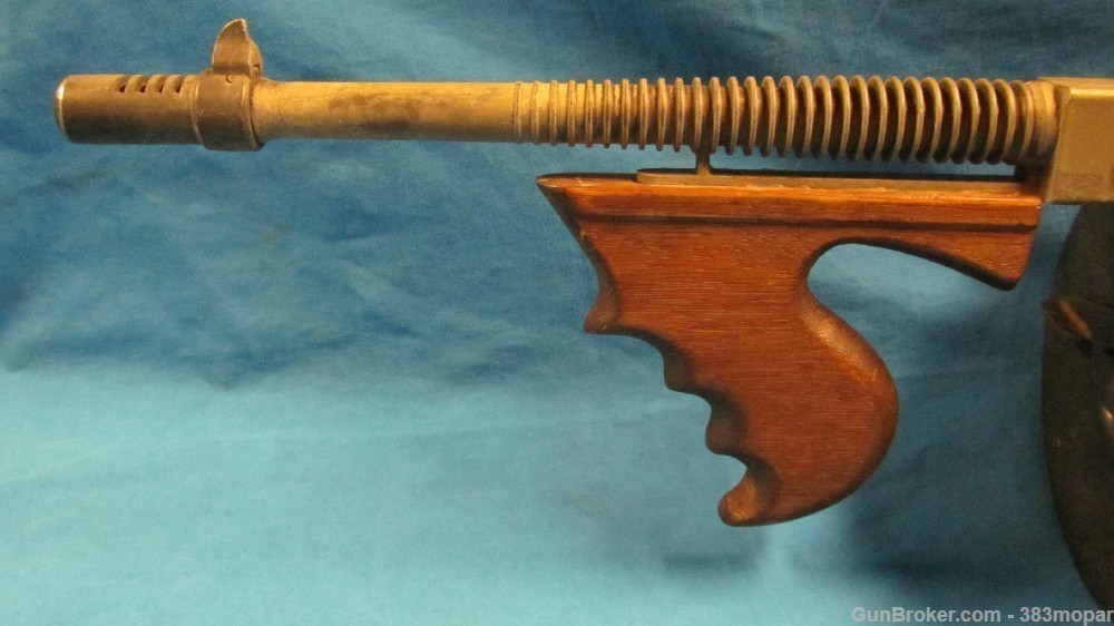 (A) MGC 1921 Thompson SMG Modelgun Corporation Tokyo Japan Blank Firing Gun-img-1
