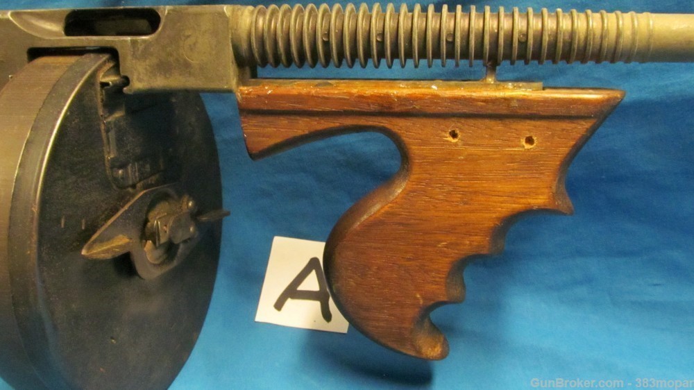 (A) MGC 1921 Thompson SMG Modelgun Corporation Tokyo Japan Blank Firing Gun-img-8
