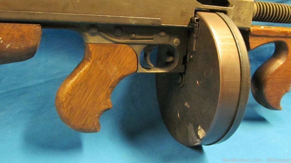 (A) MGC 1921 Thompson SMG Modelgun Corporation Tokyo Japan Blank Firing Gun-img-7
