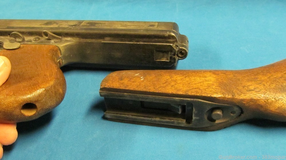 (A) MGC 1921 Thompson SMG Modelgun Corporation Tokyo Japan Blank Firing Gun-img-15