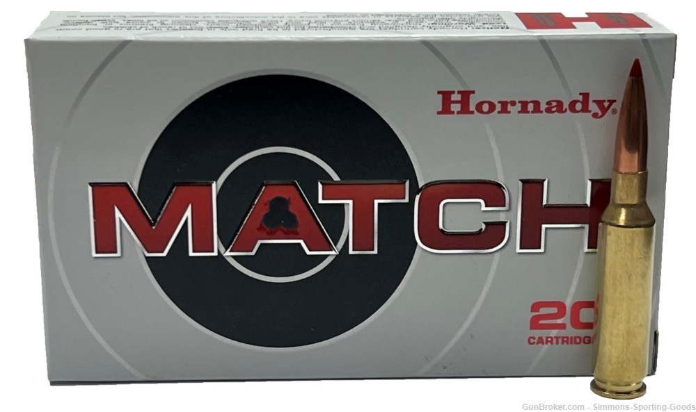 Hornaday Match (81501) 6.5 Creedmoor 147gr ELD Match Qty. 5Bxs/100Rds-img-1