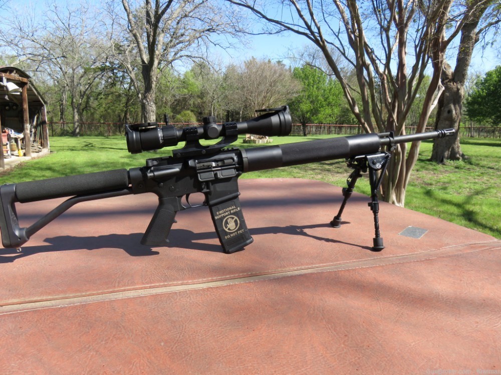 DPMS. Panther Arms .223 Rem New Sig 3-12x44mm Scope and Bipod-img-2