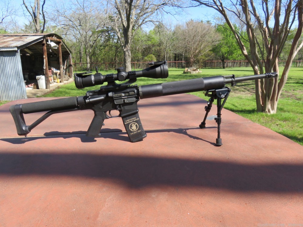 DPMS. Panther Arms .223 Rem New Sig 3-12x44mm Scope and Bipod-img-25