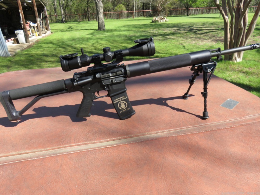 DPMS. Panther Arms .223 Rem New Sig 3-12x44mm Scope and Bipod-img-6
